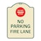 Signmission Do Not Enter No Parking Fire Lane W/ Graphic Heavy-Gauge Aluminum Sign, 24" x 18", TG-1824-24149 A-DES-TG-1824-24149 - alternate 1